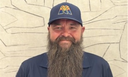 a man smiling