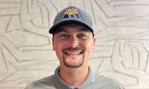 a man smiling