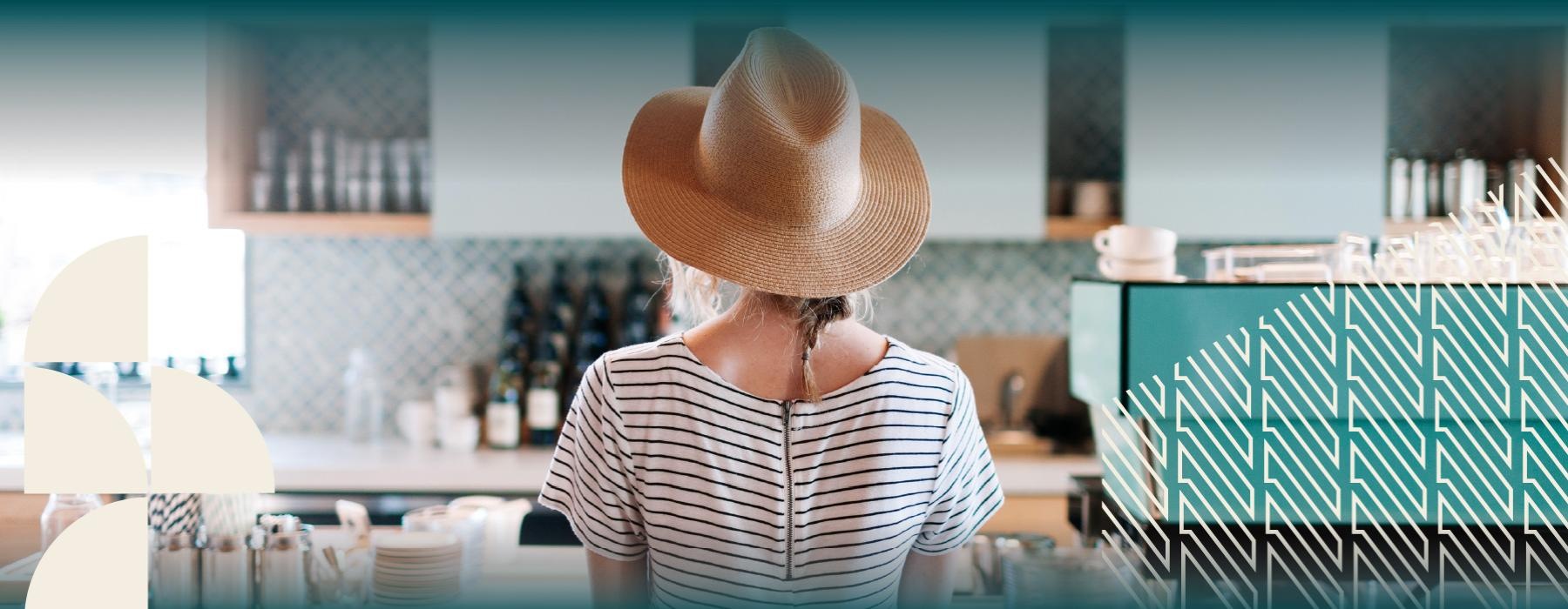 a woman wearing a hat